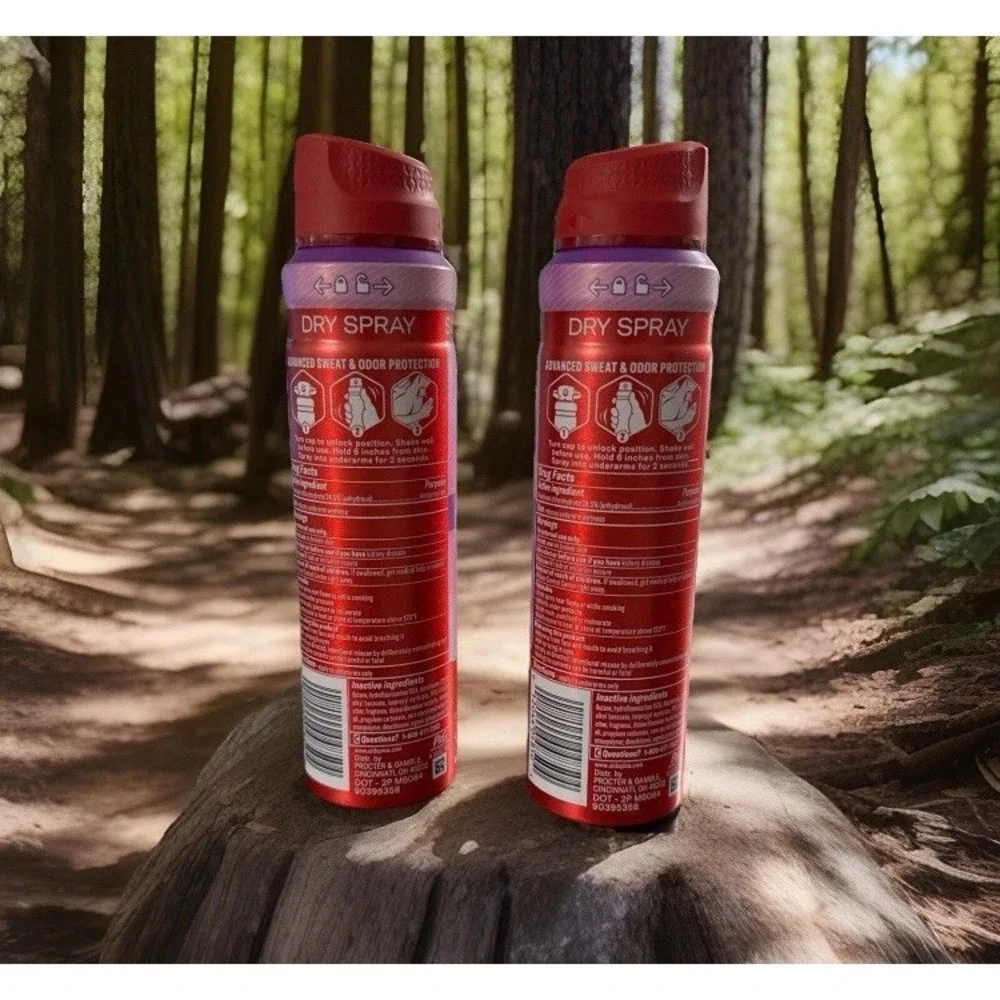 2 New Old Spice Mens Antipespirant Deodorant Invisible Dry Spray Knockout 4.3 oz